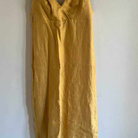 Reformation  Linen Alira Dress, Yellow - Picture 2 of 2